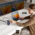 Baseus Spacemate Series 10-in-1 MAC Docking Station Hub - 2*HDMI 4K60Hz/30Hz + 2*USB-A & USB-C 5Gbps + RJ45 + 2*USB-A 480Mbps + USB-C + 1*3.5mm - Grey